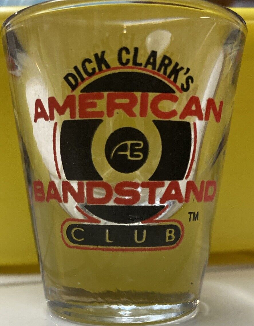 Vintage Dick Clark\'s American Bandstand Club Shot Glass Souvenir Collectible