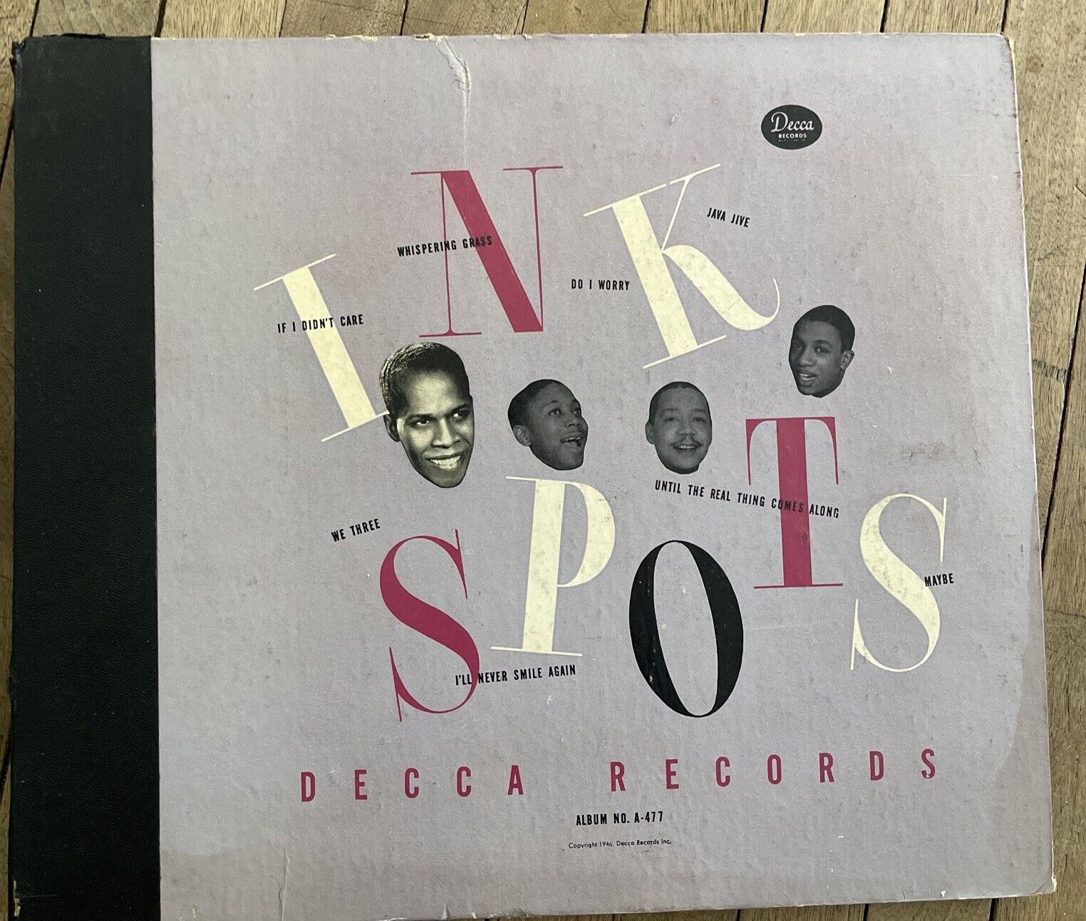 Decca Records Inks Spots Album No.A-477 (1946) Vintage Vinyl 10