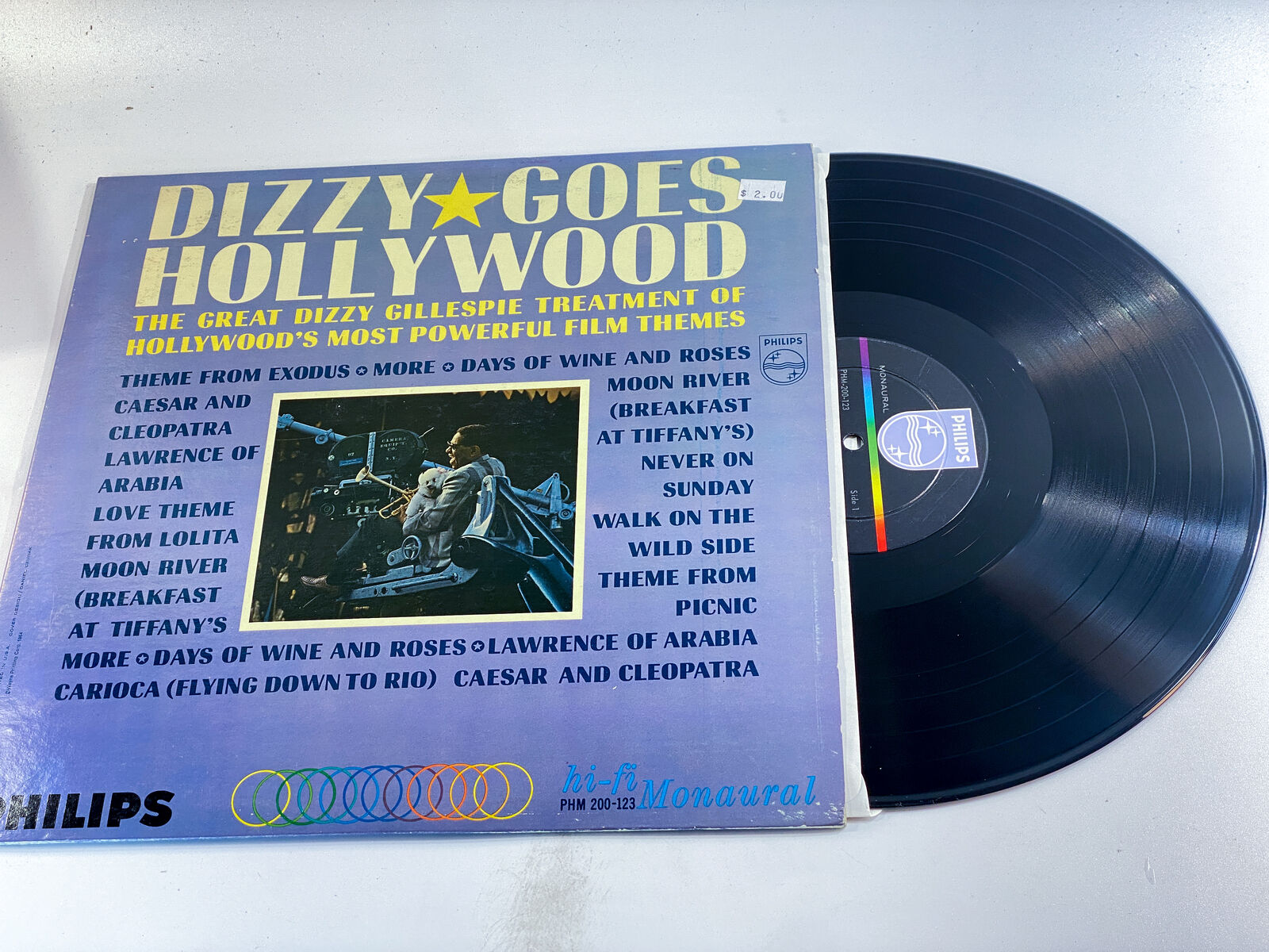 Dizzy Gillespie Dizzy Goes Hollywood -  EX/EX PHS 600-123 Ultrasonic Clean