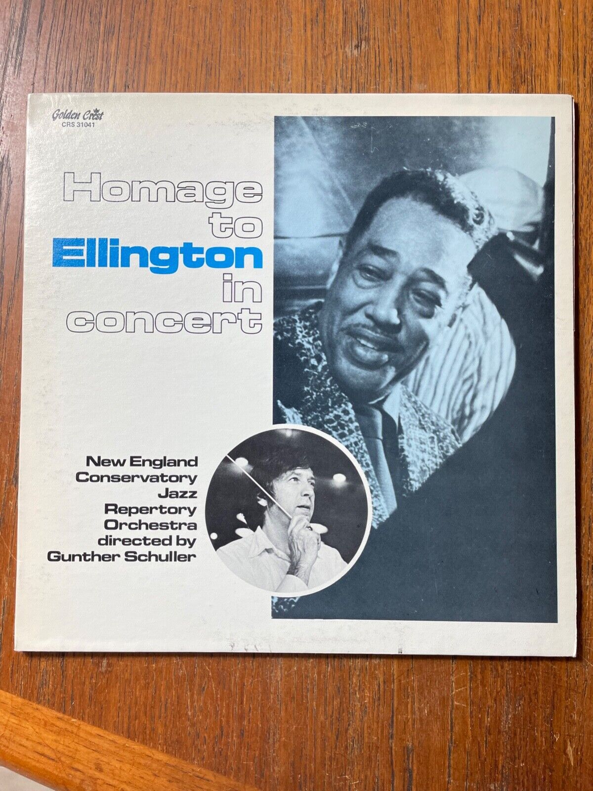 Gunther Schuller New England Conservatory Homage To Ellington In Concert LP