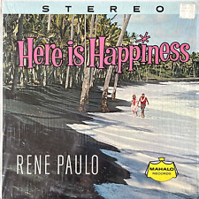 Rene Paulo - Here is Happiness 33 RPM Vinyl LP Record Mahalo Records Hawaii VG++ picture