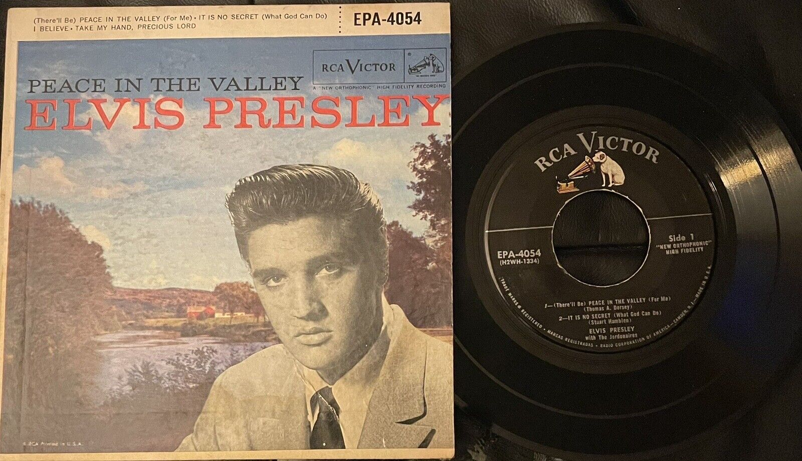 ELVIS PRESLEY - Peace In The Valley - Rare 1957 RCA EPA-4054 - VG+