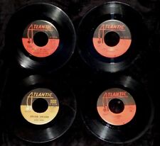 Estate Lot Of 4 Vintage Atlantic Records Various Labels 45 rpm 7 inch Records NR picture
