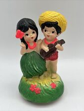 Vintage Hawaiian Couple Music Box Spencer Gifts 7