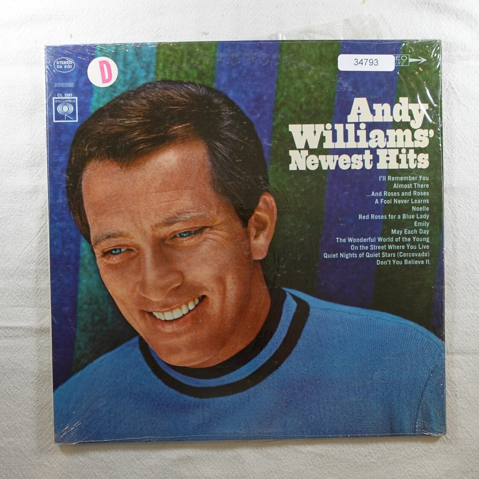 Andy Williams Newest Hits LP Vinyl Record Album
