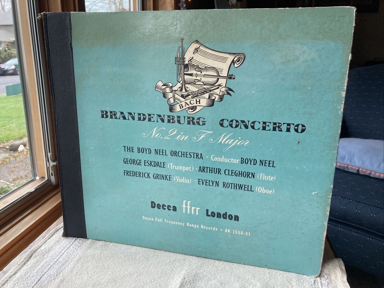 Bach Brandenburg Concerto No 2 in F Major - The Boyd Neel Orchestra Decca EDA 27