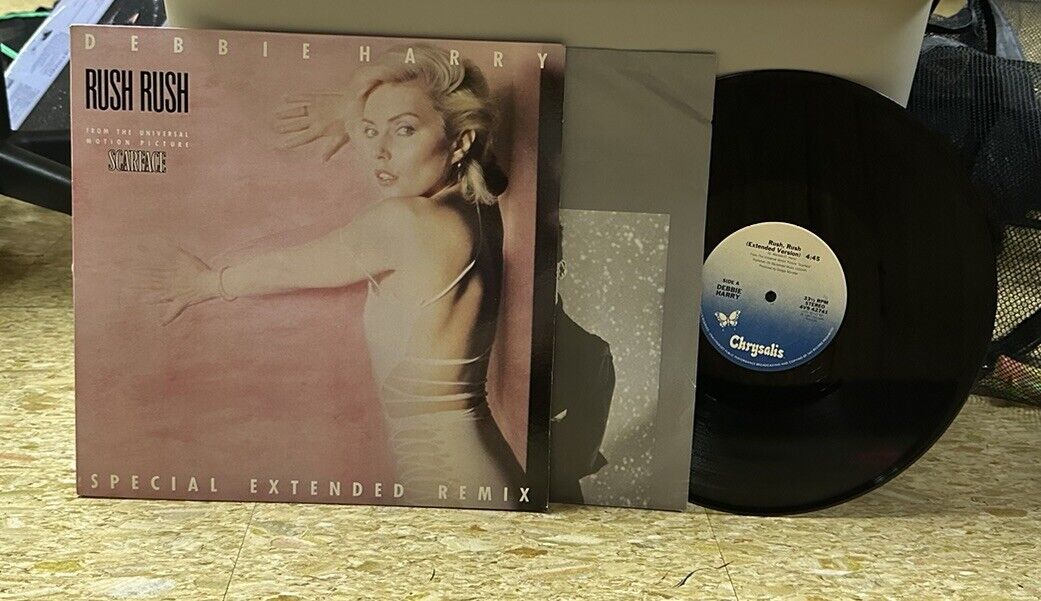 Debbie Harry Rush Rush Vinyl 12” Record VG+ Scarface