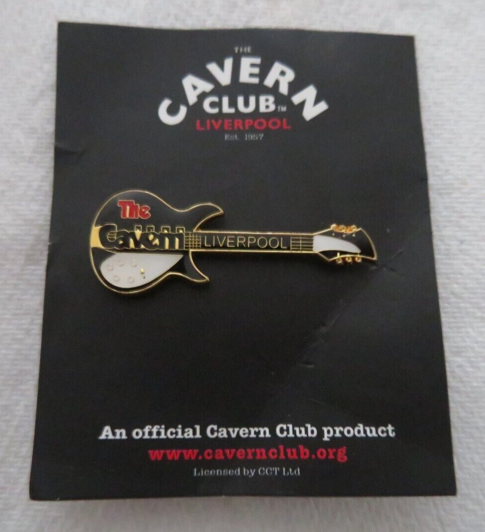 The Cavern Liverpool Pin Badge Guitar
