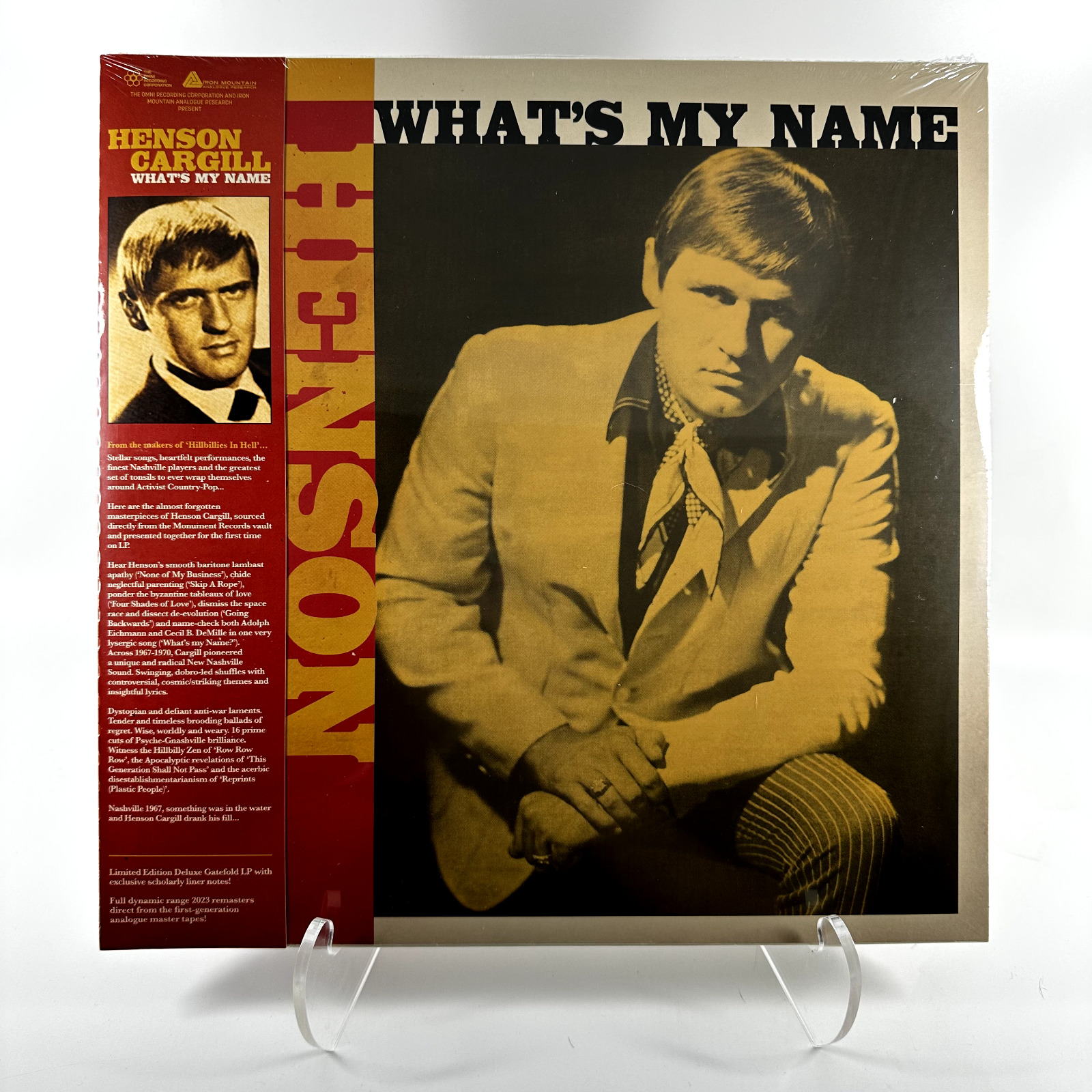 Henson Cargill - What\'s My Name Vinyl LP Random Insert Color Hillbillies In Hell