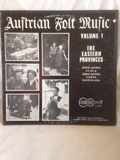 Austrian Folk Music Vol. One The Eastern Proveniences Vinyl LP picture