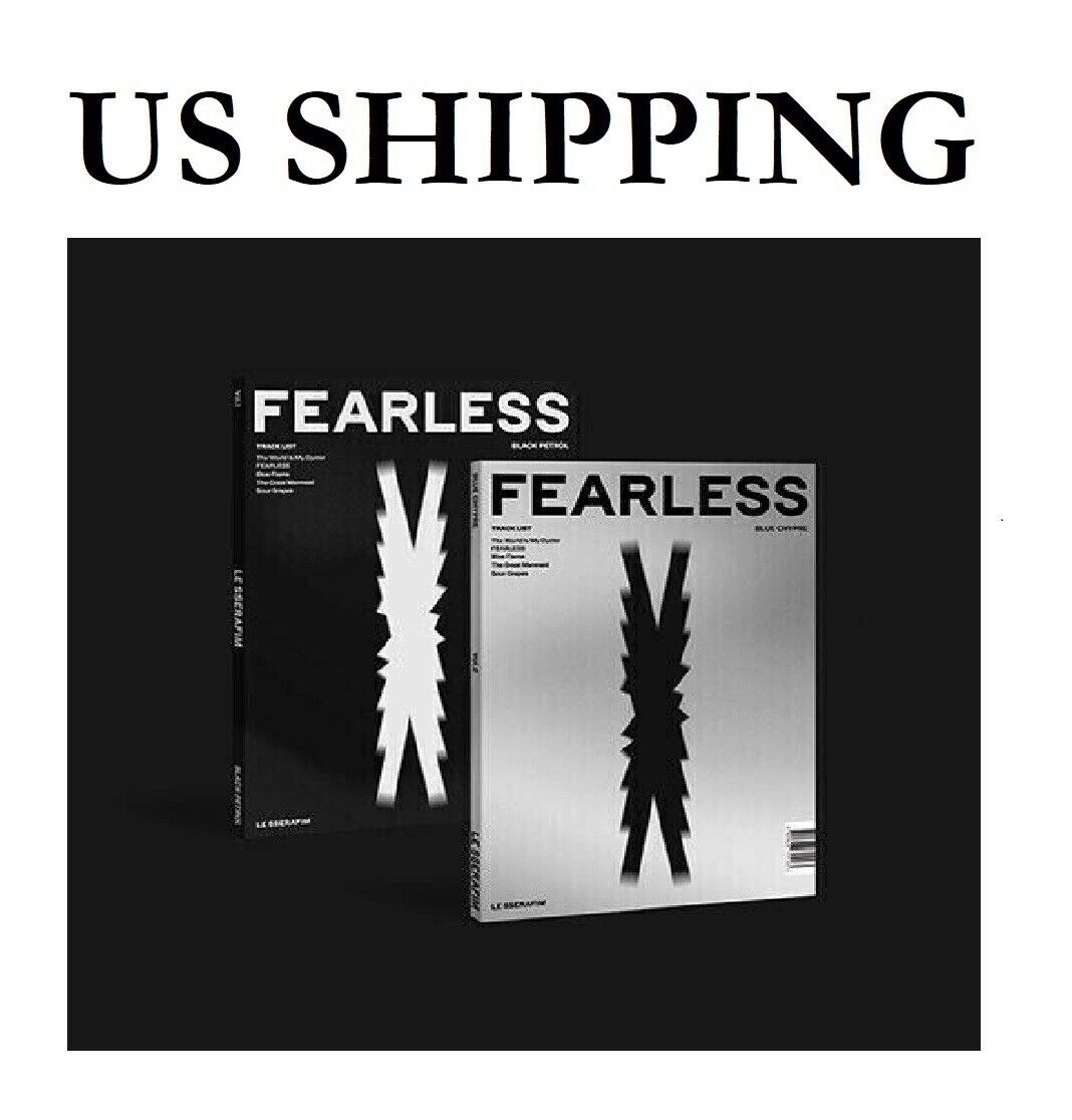 *US SHIPPING LE SSERAFIM [FEARLESS] Album [Vol. BLUE CHYPRE] Version Sealed