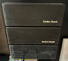 Three Vintage Radio Shack Plastic Cassette Holders Cases picture
