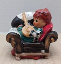 Vintage Hummel Goebel Charlot Redhead-Off Key-Boy on Sofa W/Banjo & Dog BYJ 22 picture
