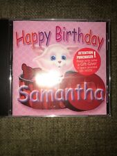 Happy birthday SAMANTHA namesake music KIDS cd NEW *BUY 2 GET 1* picture