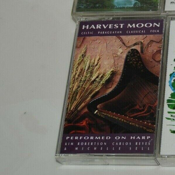 Vintage Harvest Moon Celtic Paraguayan Classical Folk Harp Cassette Tape RARE