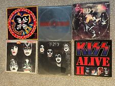KISS vinyl album lot 6 kiss alive tattoos poster debut album WITH kissin' time picture