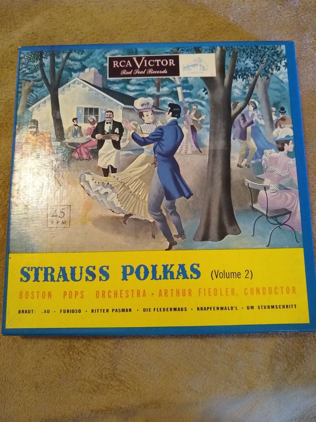 Vintage - Strauss Polkas Volume 2 RCA Victor Red Seal records 45 HMV
