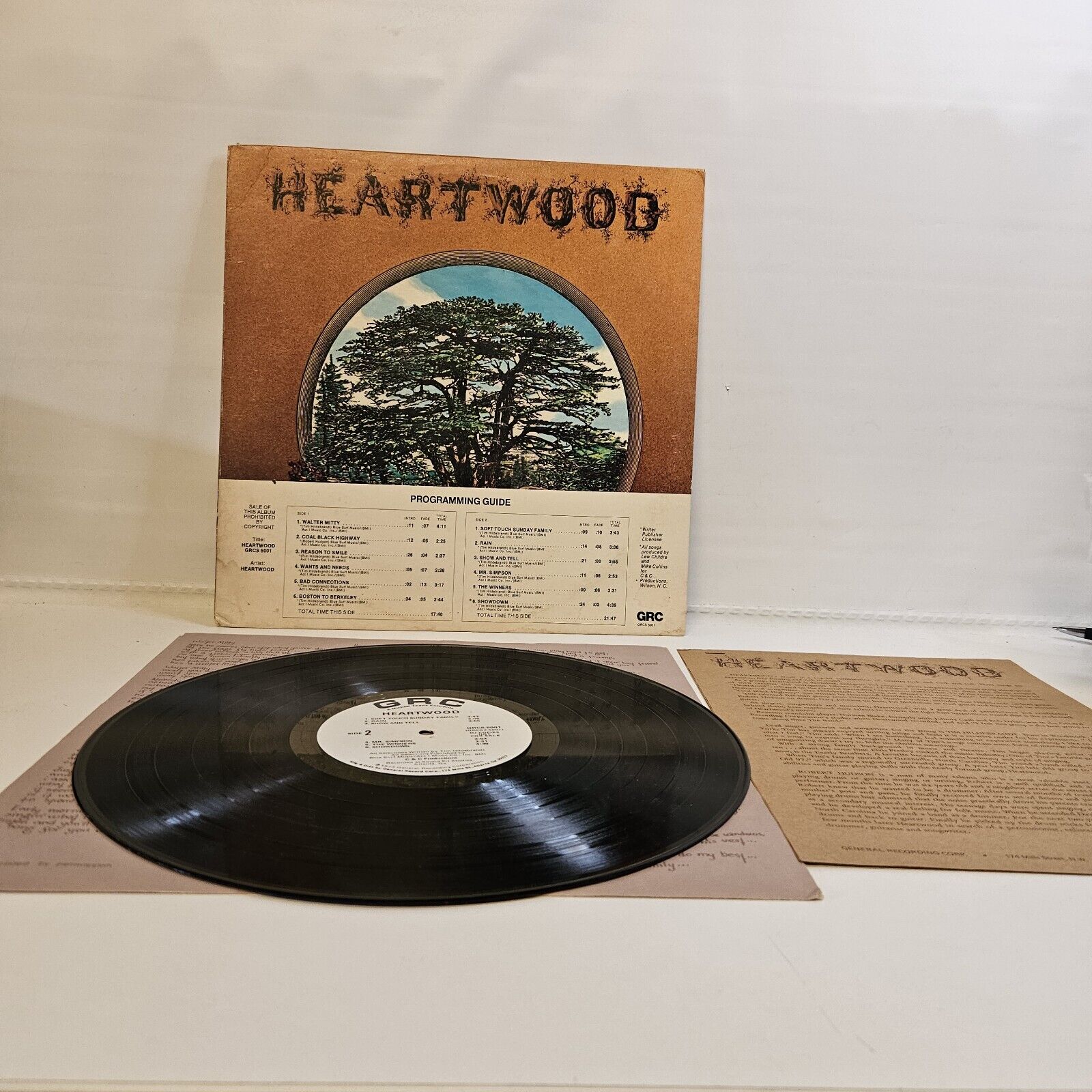 HEART WOOD, Heartwood Lp W/ Letter Radio Promo
