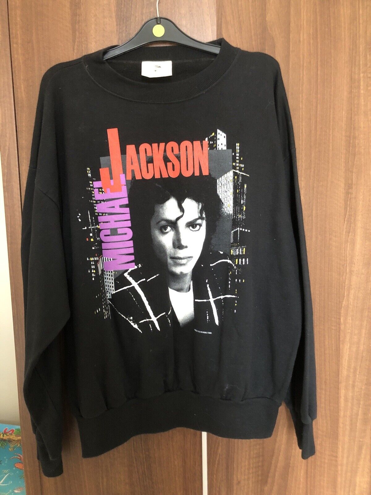 100% Authentic Vintage Micheal Jackson Sweat Shirt Top X Large 1988 Bad Tour 88