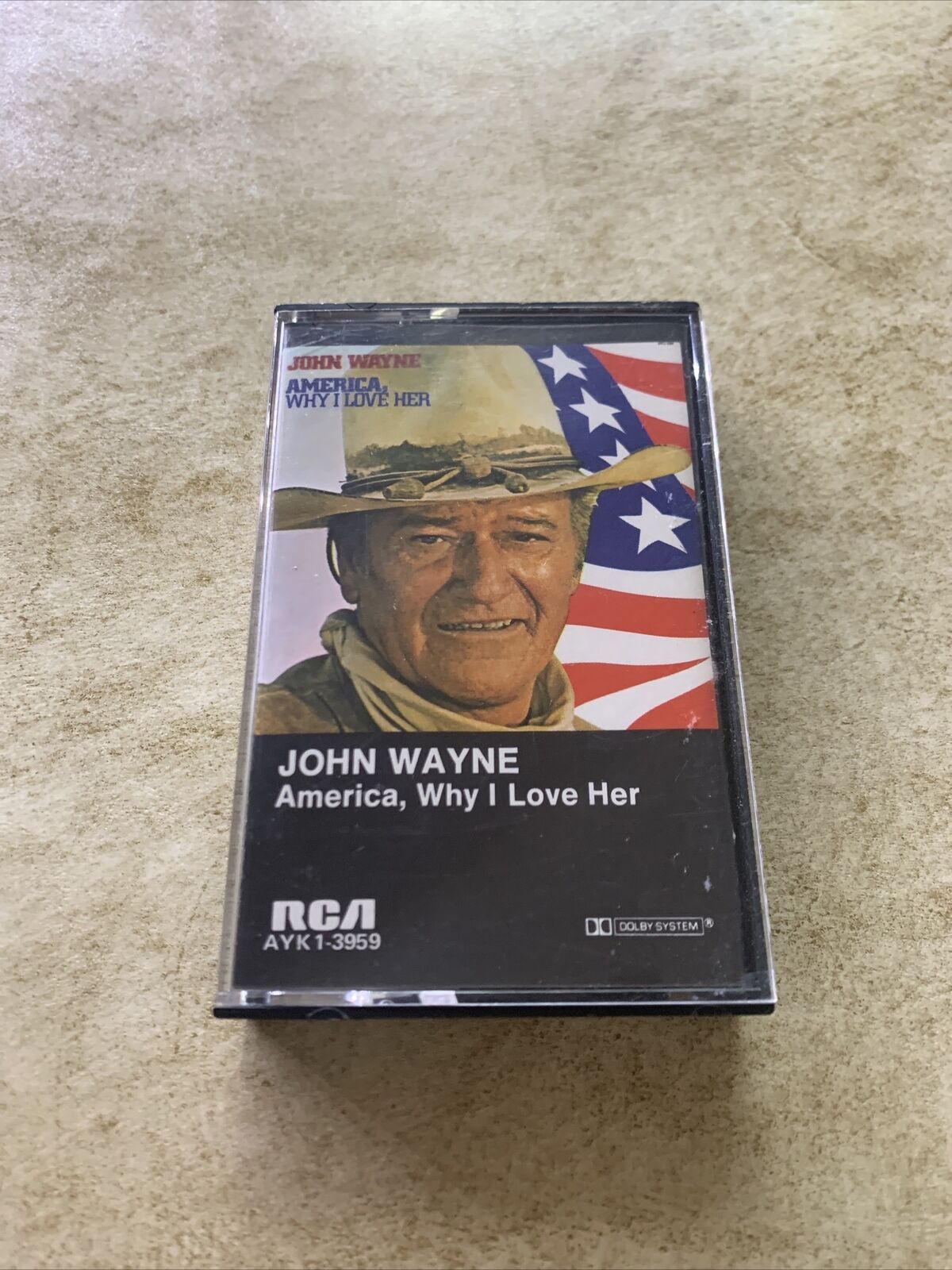 John Wayne - America Why I Love Her Cassette Tape 1973 #AYK1-3959