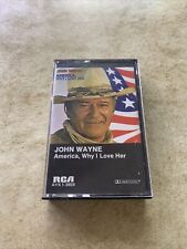 John Wayne - America Why I Love Her Cassette Tape 1973 #AYK1-3959 picture