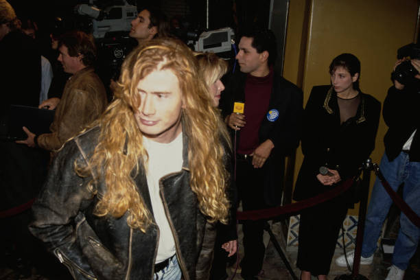 Singer Guitarist Dave Mustaine Of Heavy Metal Band Megadeth Wearin- Old Photo