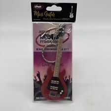 Vintage Jimmy Nebula Gene Simmons Hand Made Red G3 Guitar KISS Mini Key Chain picture