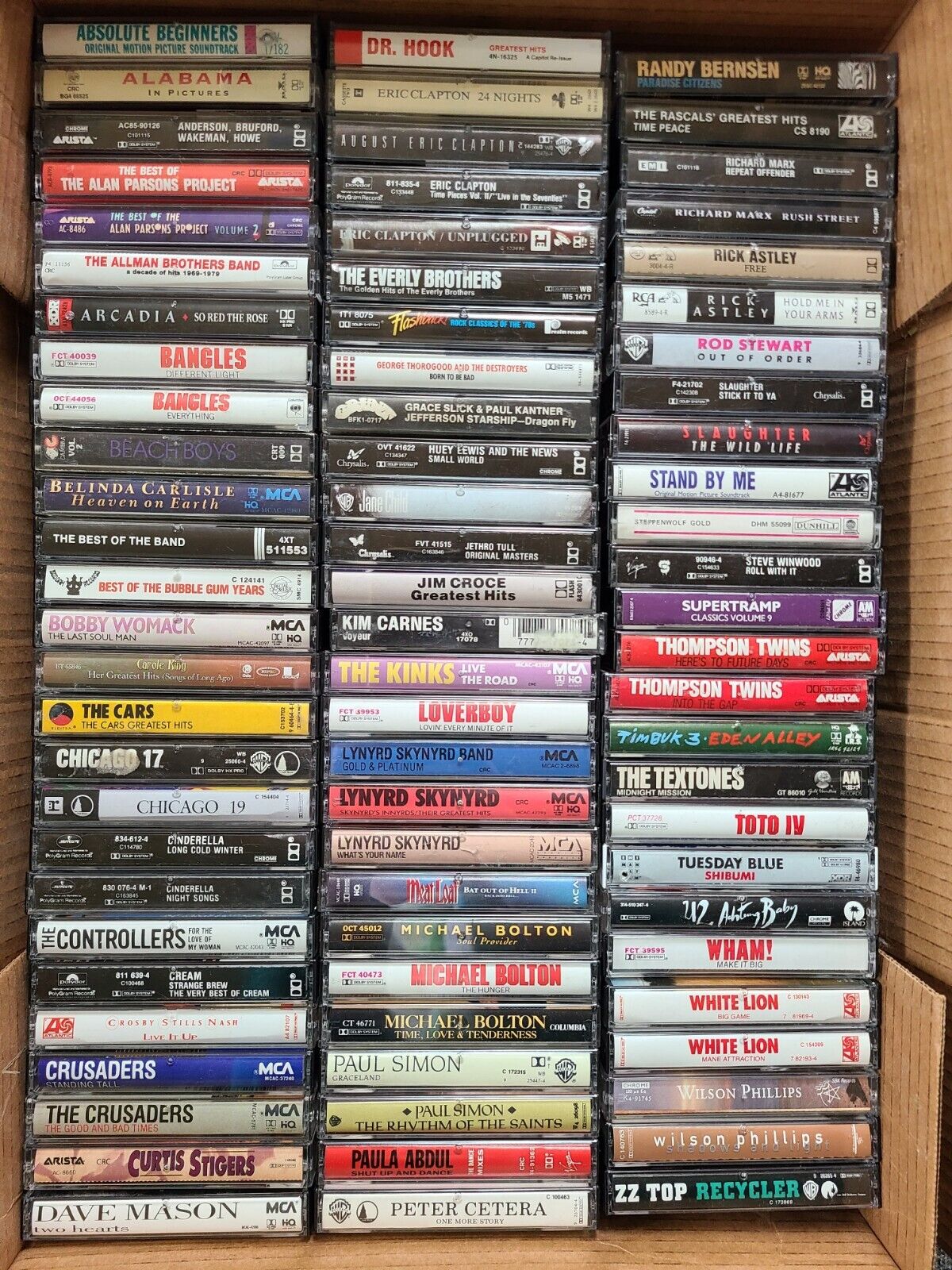 1970s 1980s Classic Rock Cassettes, Assorted Rock Tapes, Build Your Own