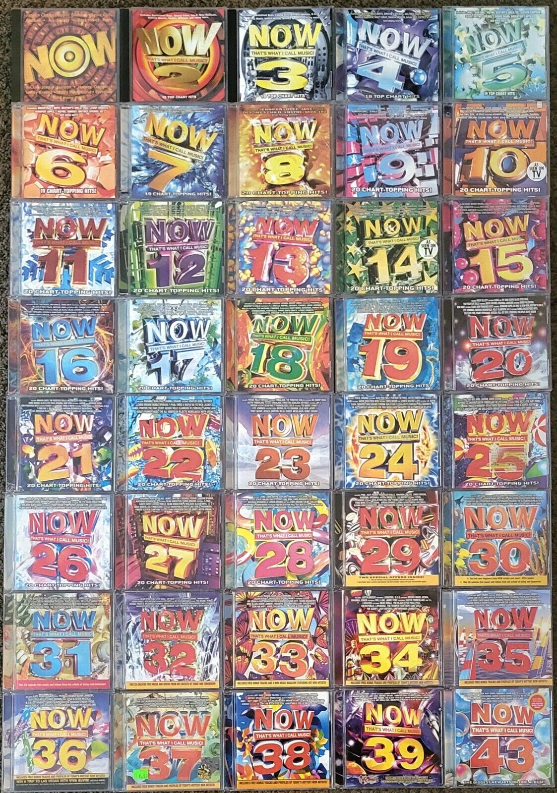 LOT OF 41 - NOW That's What I Call Music - Lot CDs 90s Y2K Vintage Rare VG++ OOP