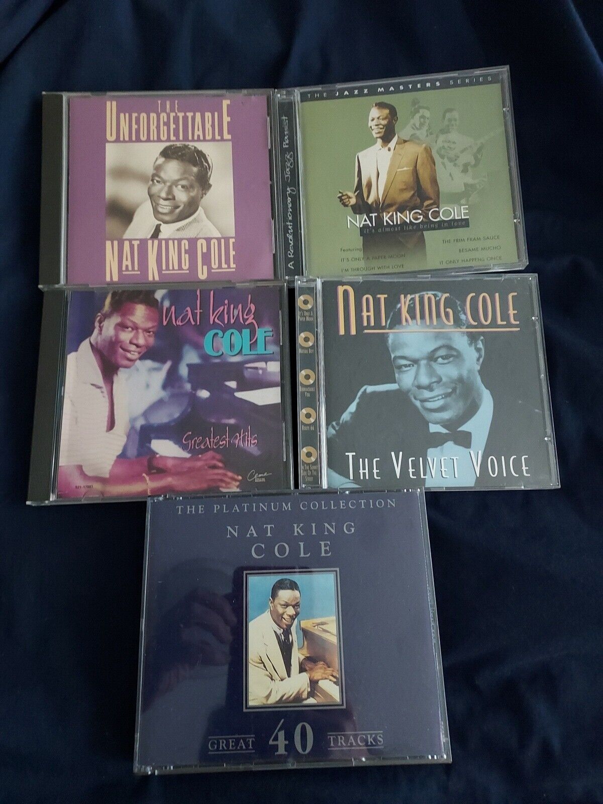 Nat King Cole 6 CD's LARGE collection Excellent Condition Unforgettable Velvet