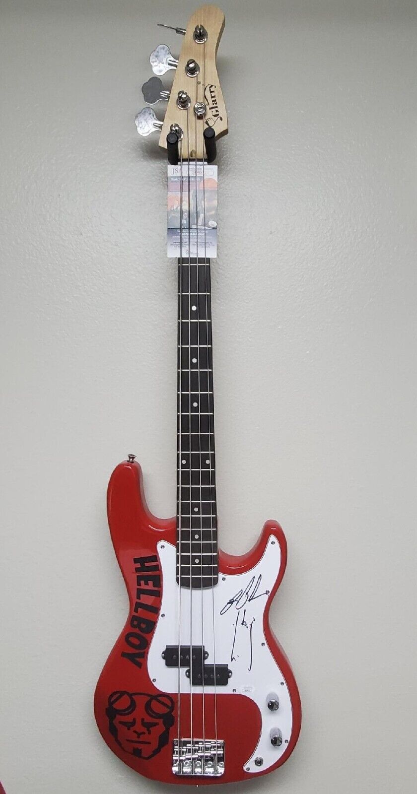 Ron Perlman signed Bass Guitar w/ COA