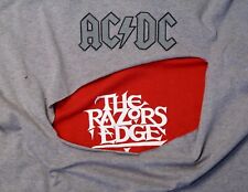 AC DC Shirt Original Official Vintage Razors Edge Promotion 1991 picture