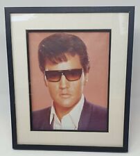 Vintage Collectors Elvis Presley Framed Picture 35cm x 29.5cm Studio Portrait VG picture