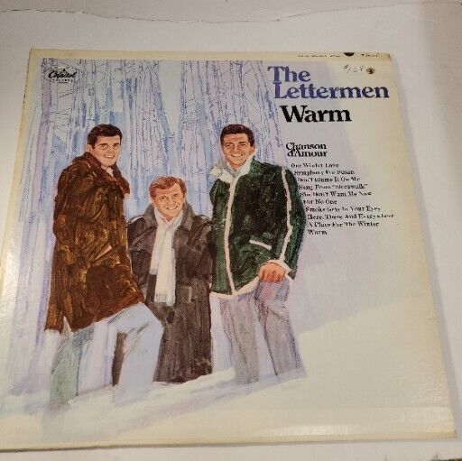 THE LETTERMEN- WARM LP. Capitol Records T-2633 NM vinyl VG sleeve
