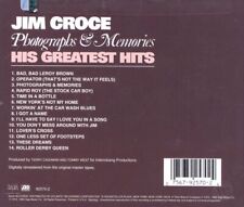 JIM CROCE - PHOTOGRAPHS & MEMORIES: HIS GREATEST HITS NEW CD picture