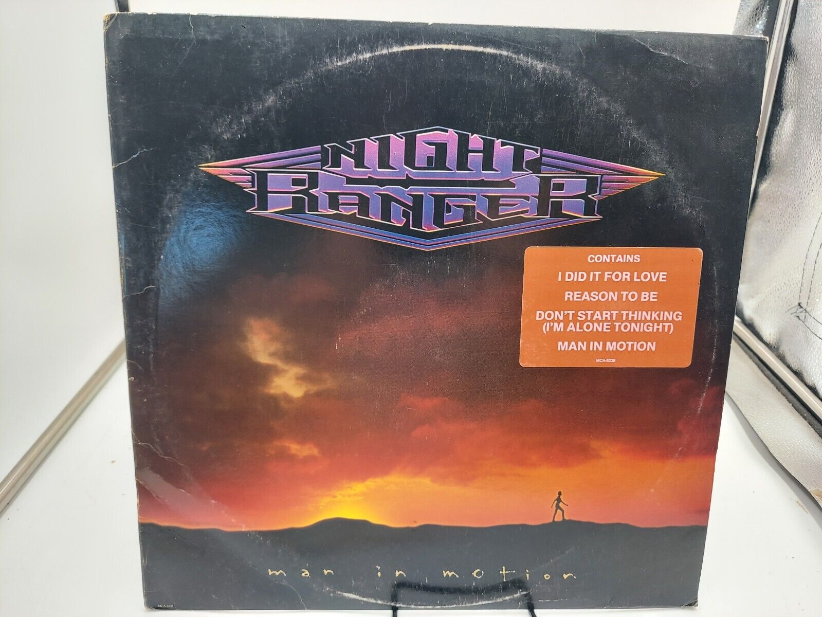 Night Ranger Man In Motion LP Record 1988 Promo Ultrasonic Clean NM cVG+