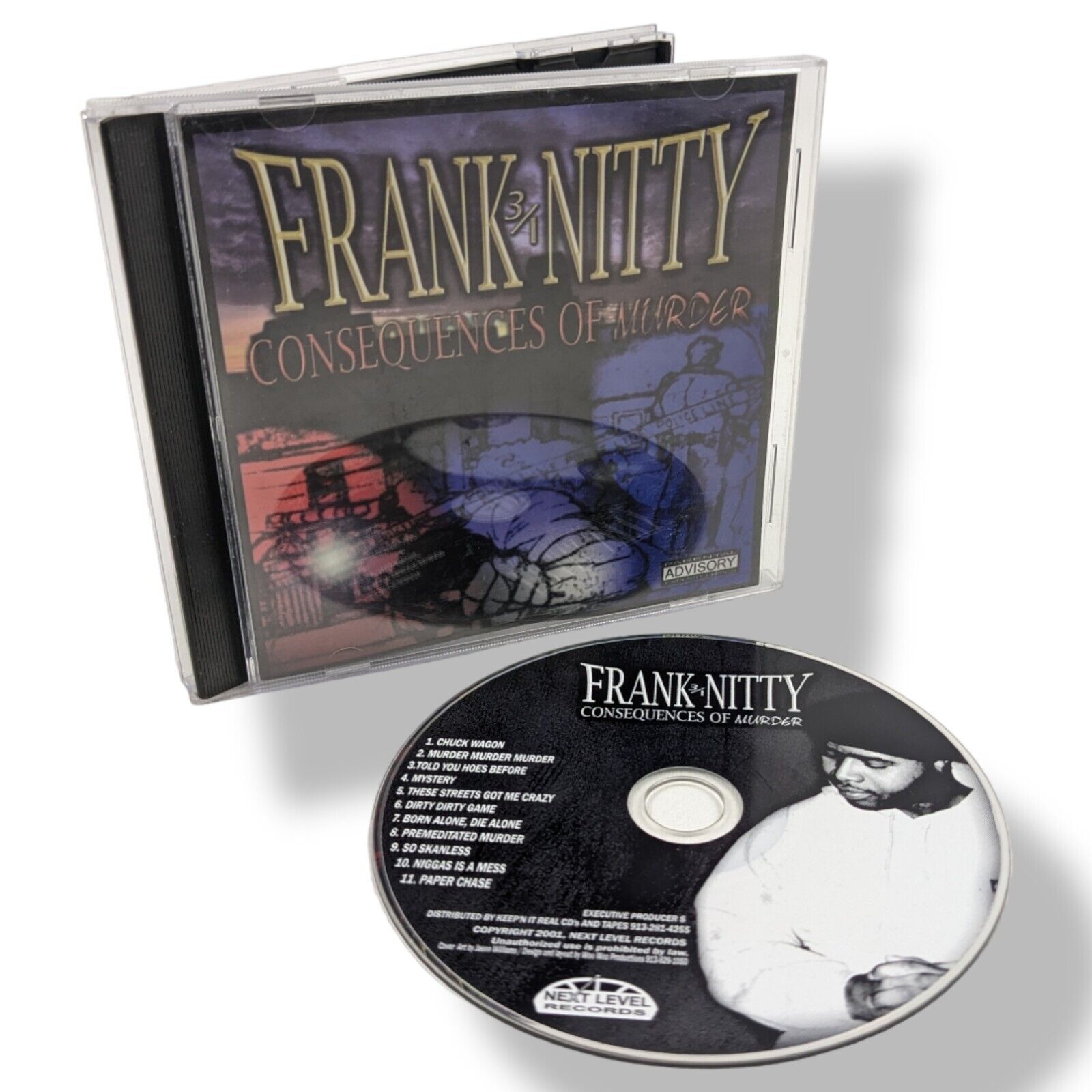 Frank Nitty - Consequences of Murder [CD, 2001] RARE HTF OOP KANSAS CITY Rap
