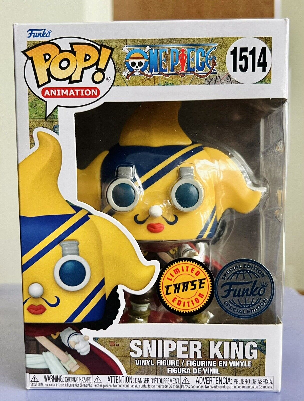 CHASE Funko Pop Animation: SNIPER KING #1514 (One Piece) w/ Protector