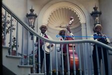 1968 35mm Slide Disneyland Musicians on Stairs Banjo Bass Clarinet #1074 picture