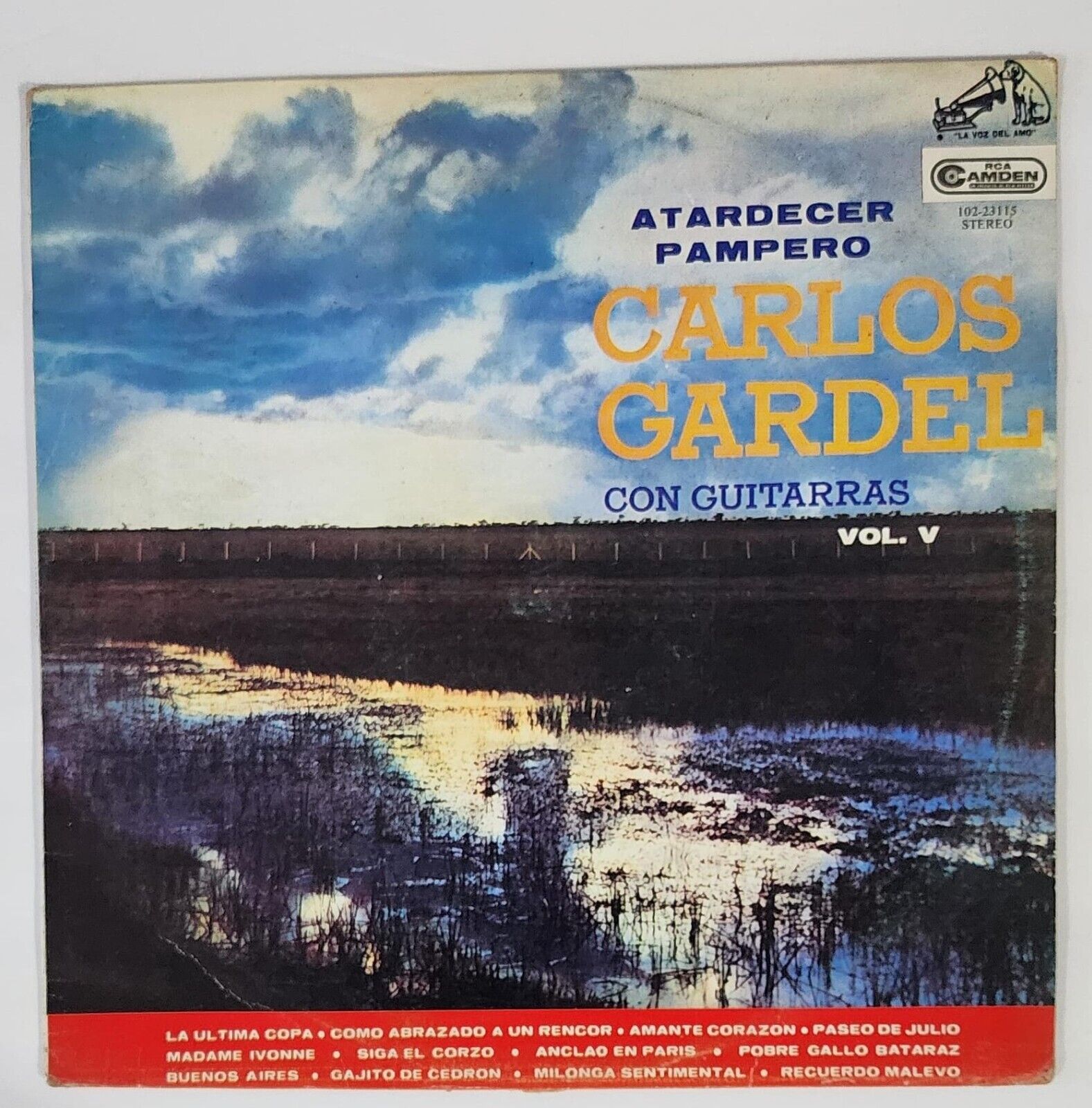 Carlos Gardel Atardecer Pampero Con Guitarras Vol. V Latin Venezuela