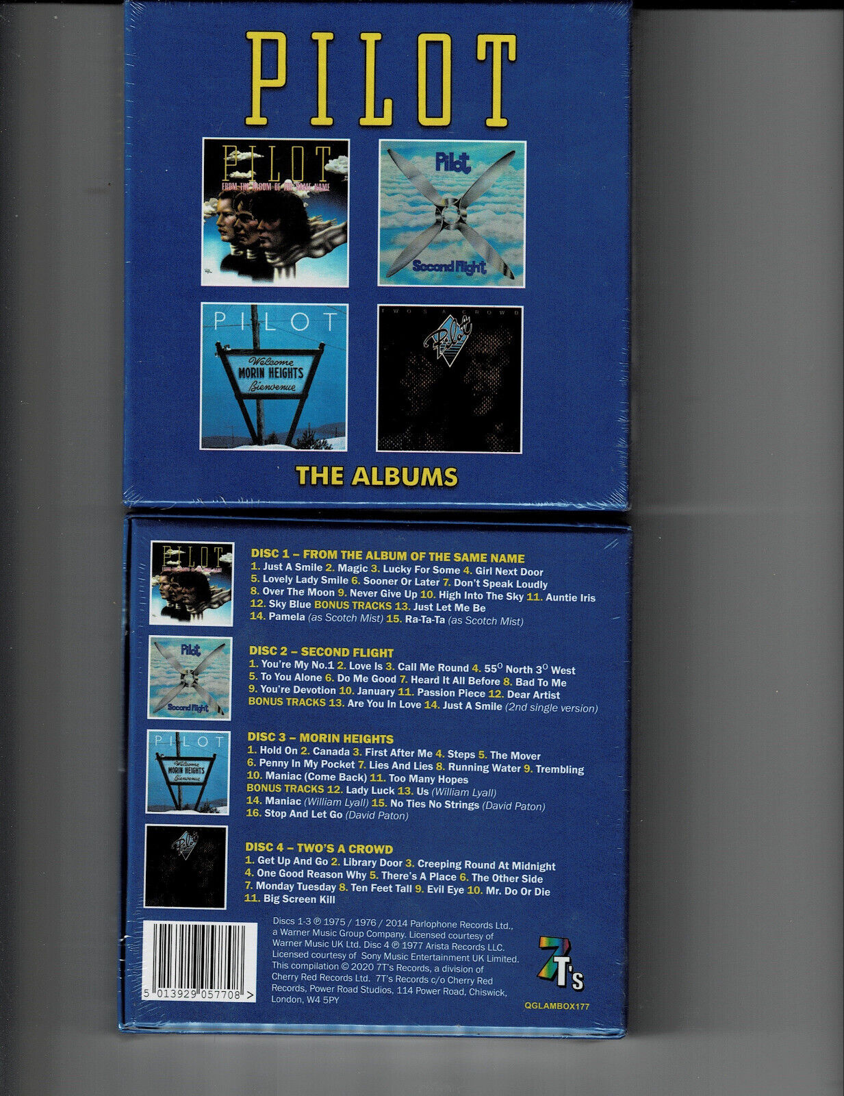 PILOT - THE ALBUMS *CUSTOM BLUE BOX* (4CD 2014) NEW  **56 TRACKS** \
