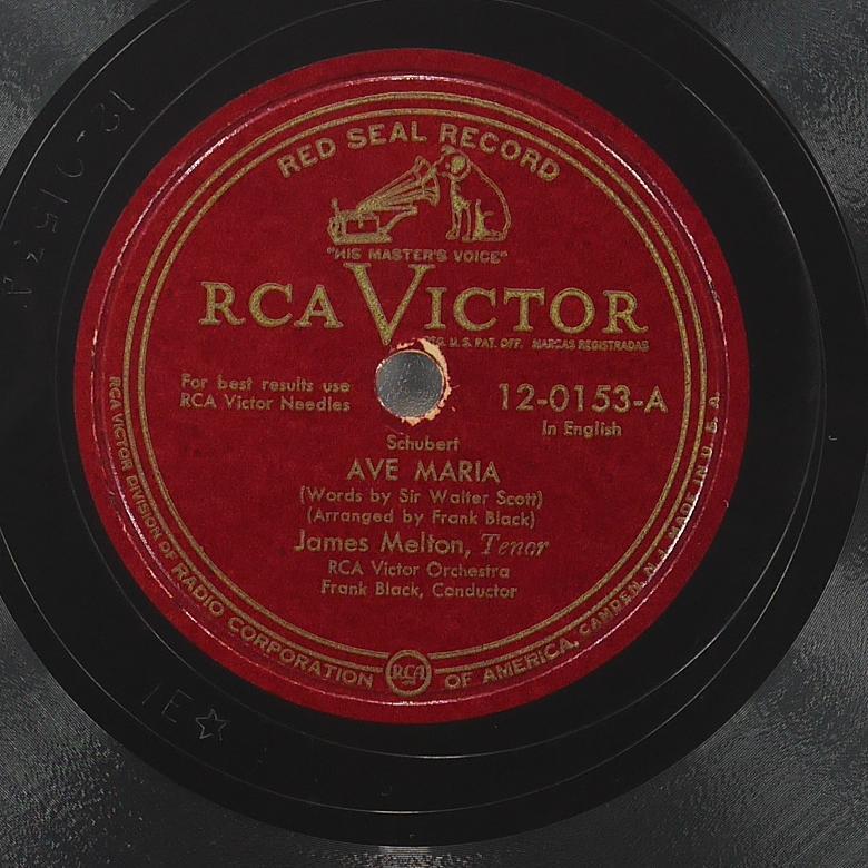 JAMES MELTON Ave Maria / Serenade RCA VICTOR 12-0153  78rpm