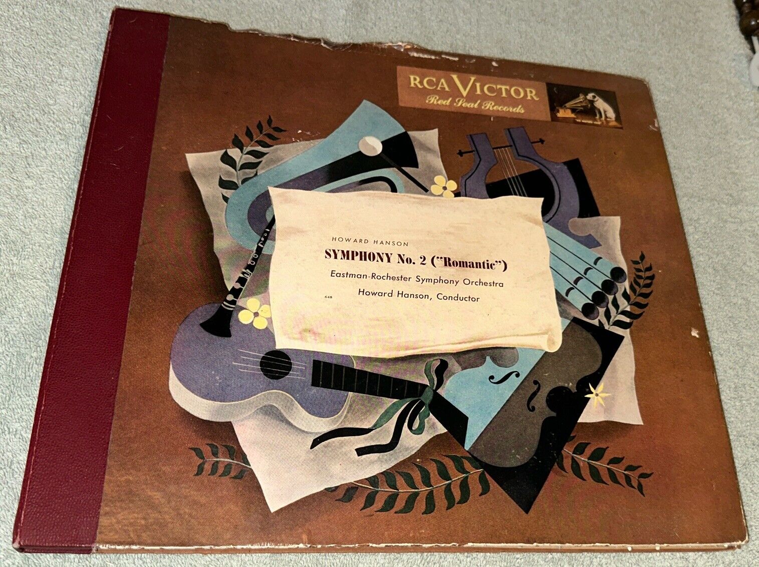 Vtg RCA Victor Red Seal Records Set Of 4 Symphony No. 2 “Romantic” Howard Hanson