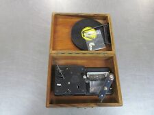 Vintage Thorens Switzerland Wood Music Box w/Metal Music Discs picture