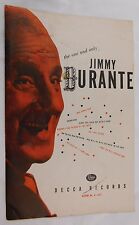 Vintage 1920's-30's Decca Promo Booklet Jimmy Durante The One And Only picture