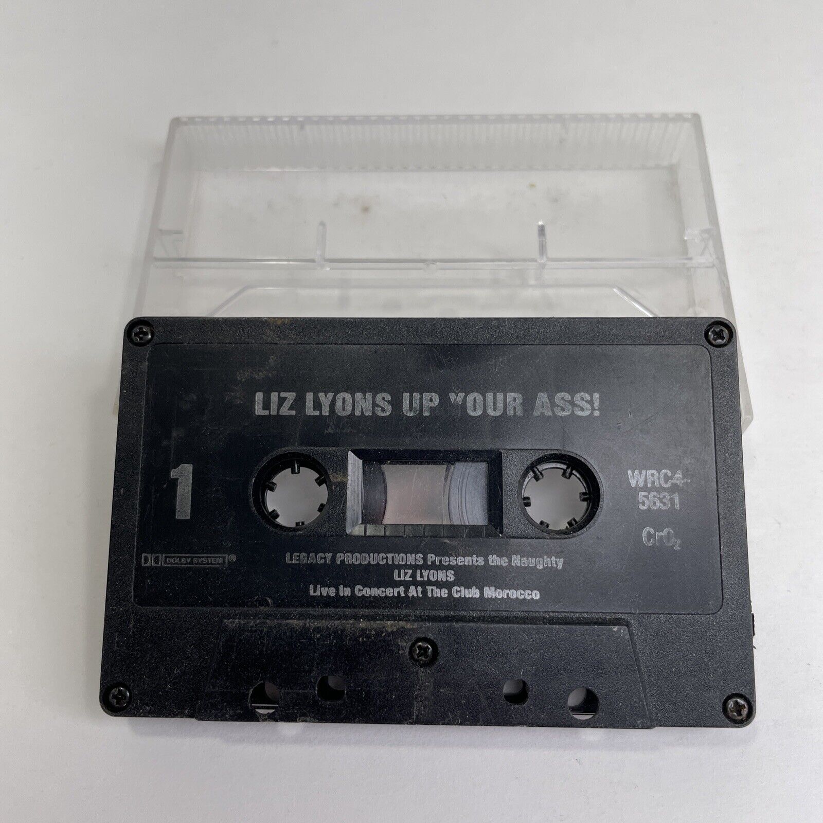 Liz Lyons, Up Your Ass (Audio Cassette Tape,1975) Black Cart, Comedy, Canada Ed