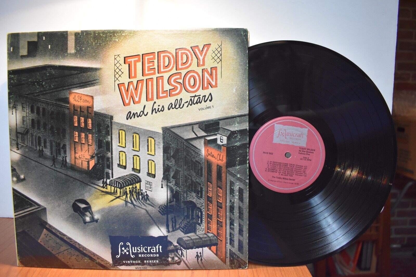 Teddy Wilson Sextet All Star Session Volume One LP Musicraft MVS 502 Mono GF