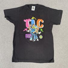 TLC T Shirt Mens Small Black Cross Colours Vintage 1992 Tour Short Sleeve picture