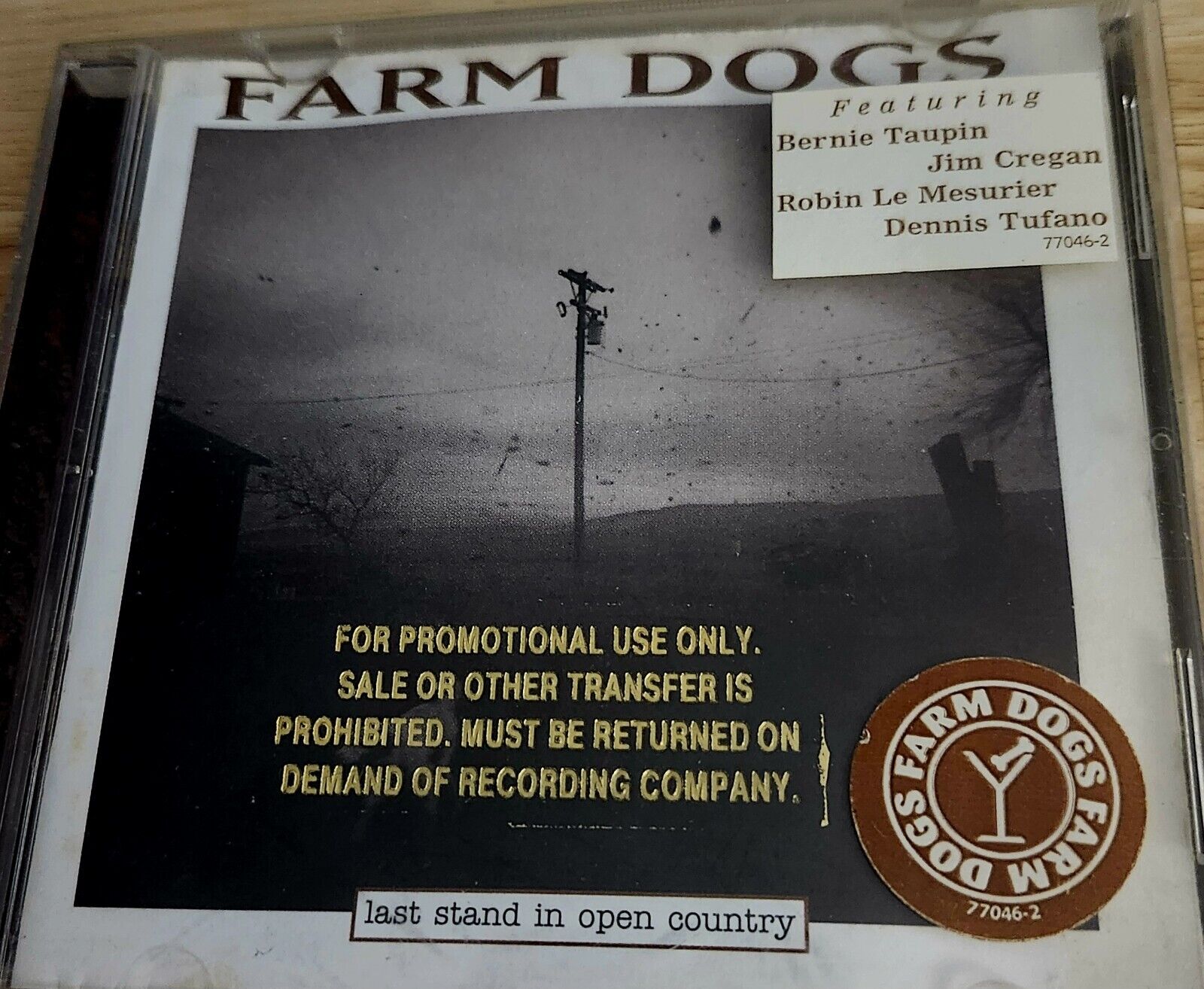 Farm Dogs. Last Stand In Open Country. 1996. Alternative. Rare Promo Copy
