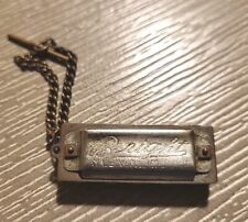 Vintage BRIGHT Mini Baby Harmonica (Occupied Japan) Keychain / Pendant - Works picture
